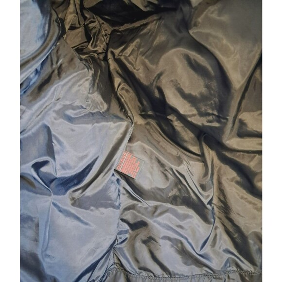 Guess Women’s Down Puffer Jacket Black Embroidered Full Zip Ski Western Large - Picture 13 of 15